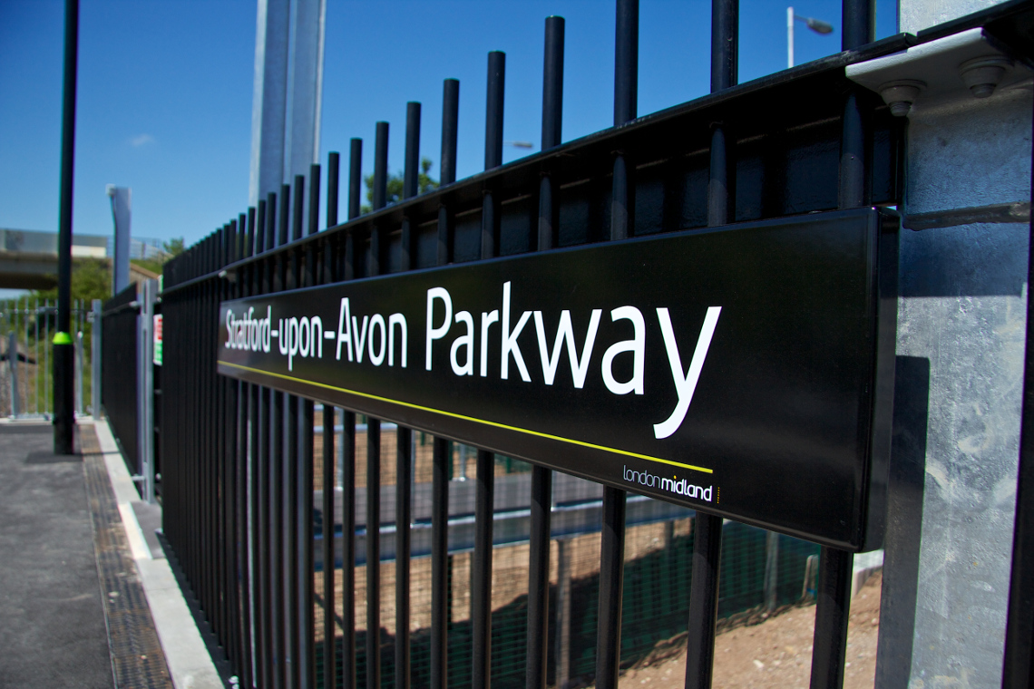 Stratford-Upon-Avon Parkway Station Signage
