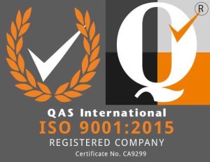 QAS International - ISO 9001:2015 Registered Company - Certification No. CA9299